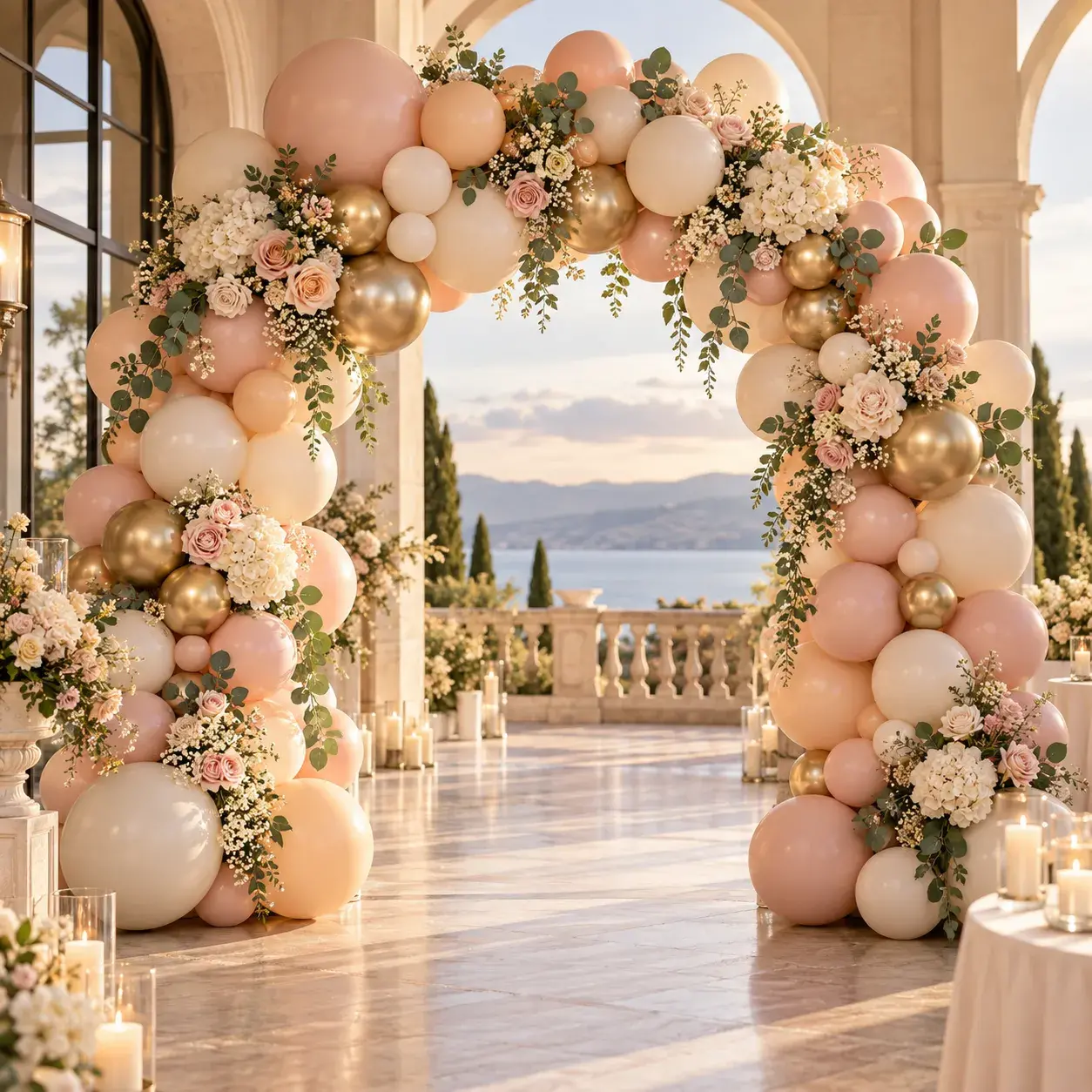 Balloon arches for celebrations in Orange County