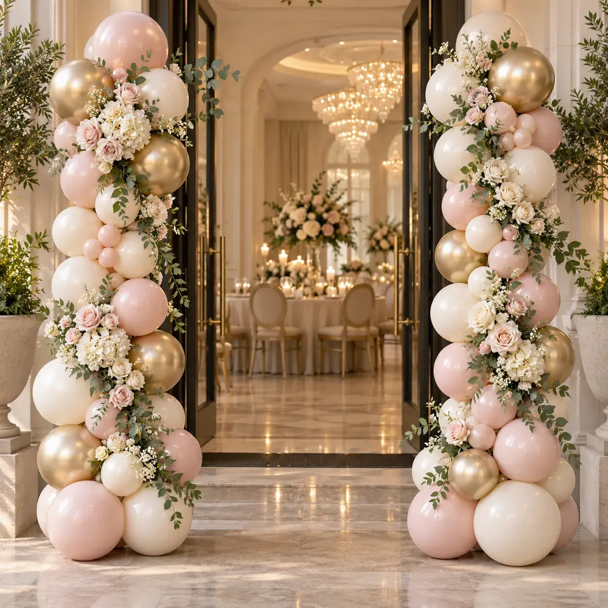 Balloon columns for events in Orange County