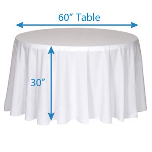 120″ Round Polyester Tablecloth